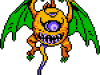 One-eyed orange