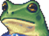 Cowardly frog