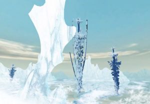 Icy trees