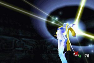 Charging her lasers